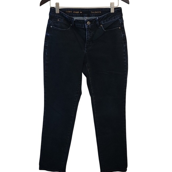 Talbots Curvy Straight Classic‎ Blue Denim Jeans 6P - Picture 1 of 8
